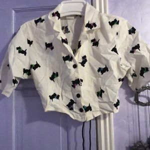 Vintage Sitting pretty crop top